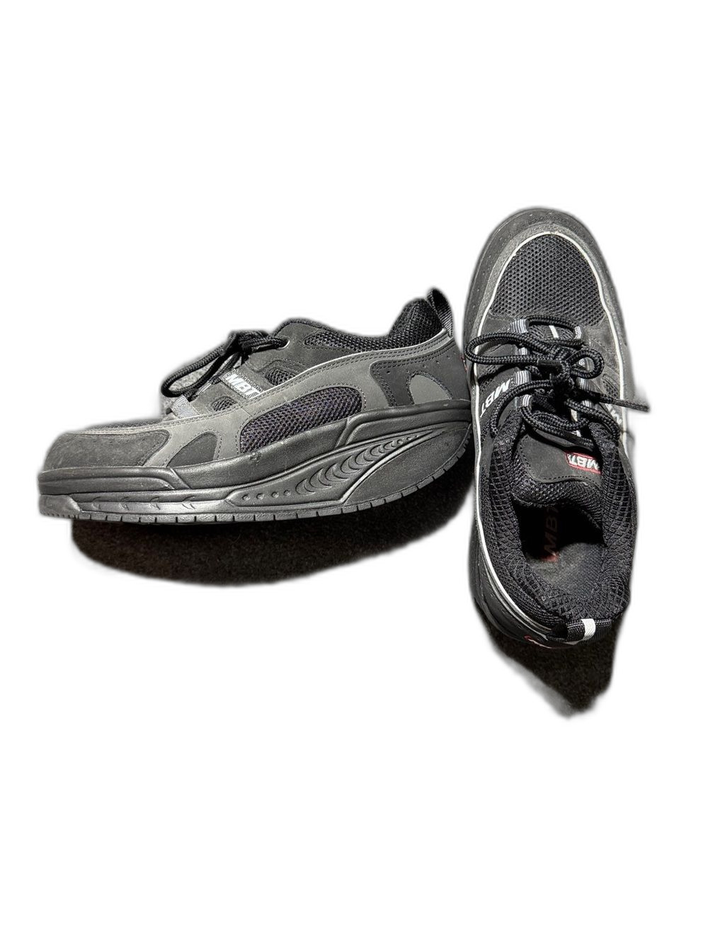 MBT Sport 03 Rocker Sole Walking Shoes Black Women's US 7.5-8 EU 38